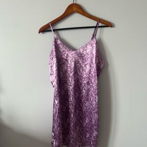 NWOT Purple Patterned Slip Dress